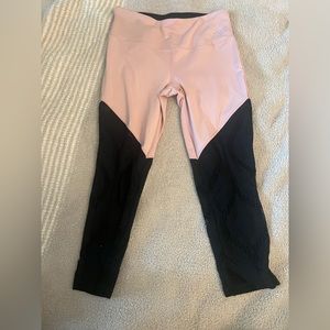 Bebe sport leggings, half sheer